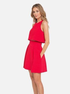 Black Halo Sanibel 2 Mini Dress in Red Size 6